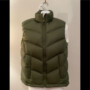 NWOT MEC army green down-filled vest